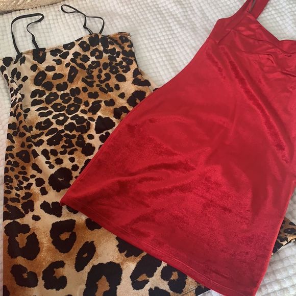Forever 21 dress bundle! 2 mini dresses!! Leopard print and sexy red siz… - Picture 5 of 5